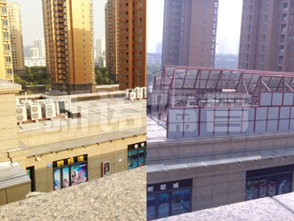 常州常發(fā)廣場空調(diào)室外機組降噪