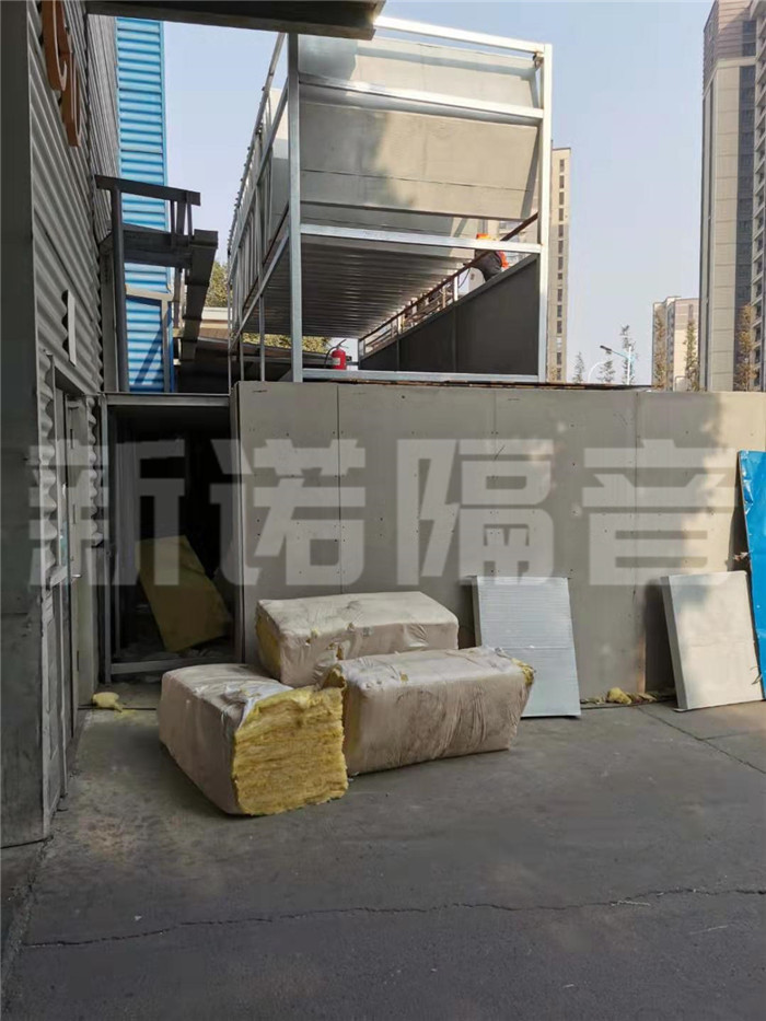 冷卻塔降噪現(xiàn)場施工照片